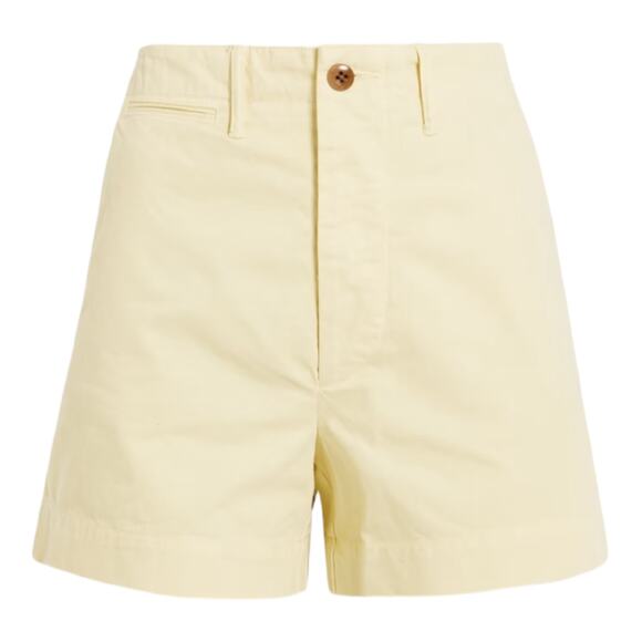 Re/Done Pants - Re/Done Shorts cotton twill yellow size 30